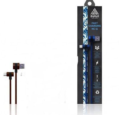 Кабель Inavi Fast Charging NС-11 USB - Lightning 2.1A 1м Gold 36680