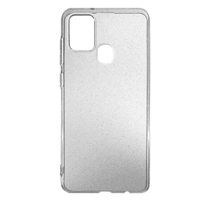 Чехол CoWay с блестками для Samsung Galaxy A21s Прозрачный 68263