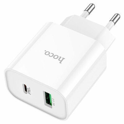 Зарядний пристрій HOCO C80A PLUS PD20W+QC3.0 White 83697
