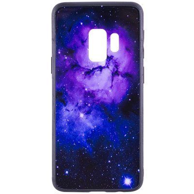 Чохол TPU+Glass Космос для Samsung Galaxy S9 G960 Purple 30415