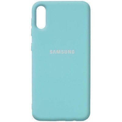 Чохол Silicone Cover для Samsung Galaxy A02 Бірюзовий / Ice Blue 54678