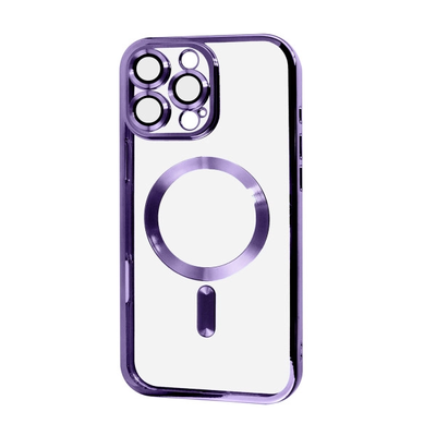 Чохол Xrome MagSafe для Iphone 16 Pro Прозорий / Purple
