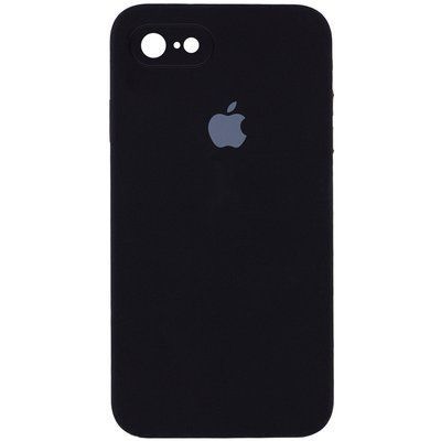 Чохол Silicone Case Square для Iphone 7 / 8 / SE 2020 Чорний / Black 57000