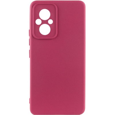 Чехол Silicone Lakshmi A Full Camera для Xiaomi Poco M5 Бордовый / Marsala 66960