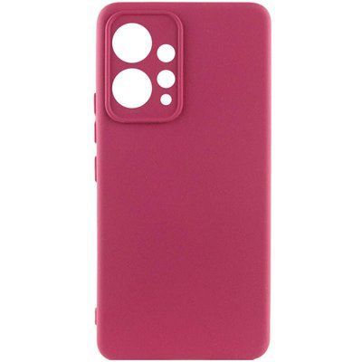 Чохол Silicone Lakshmi A Full Camera для Xiaomi Redmi 12 Бордовий / Marsala 83192