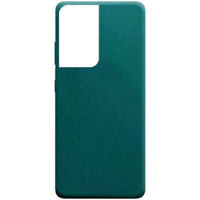 Чохол Matte для Samsung Galaxy S21 Ultra Зелений / Forest green 53906