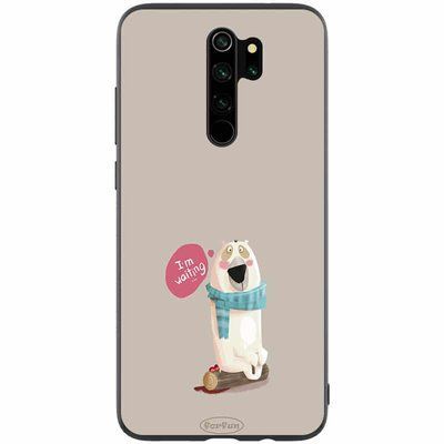 Чохол ForFun для Xiaomi Redmi Note 8 Pro I am waiting / Сірий 38805