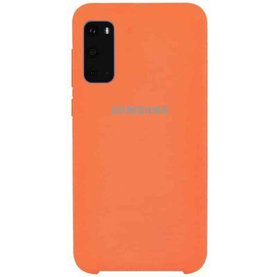Чохол Silicone Case для Samsung Galaxy S20 Помаранчевий / Orange 40146