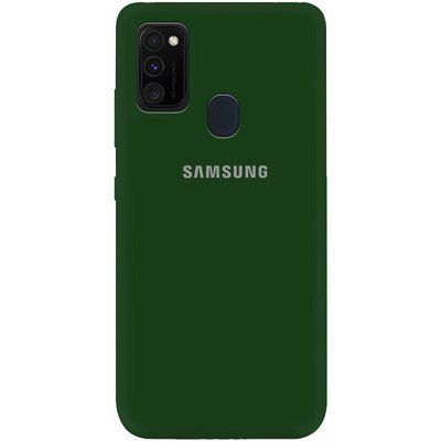 Чохол Silicone Cover A для Samsung Galaxy M30s / M21 Зелений / Dark green 43186