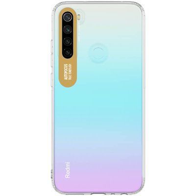 Чохол Stez clear flash для Xiaomi Redmi Note 8 Прозорий / Золотий 45805