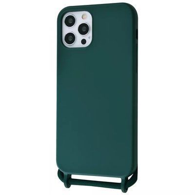 Чехол со шнурком WAVE Lanyard Case для Iphone 12 / 12 Pro Forest green 56266