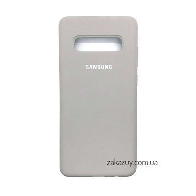 Чехол Silicone Cover для Samsung G973 Galaxy S10 Lavender Grey 34286