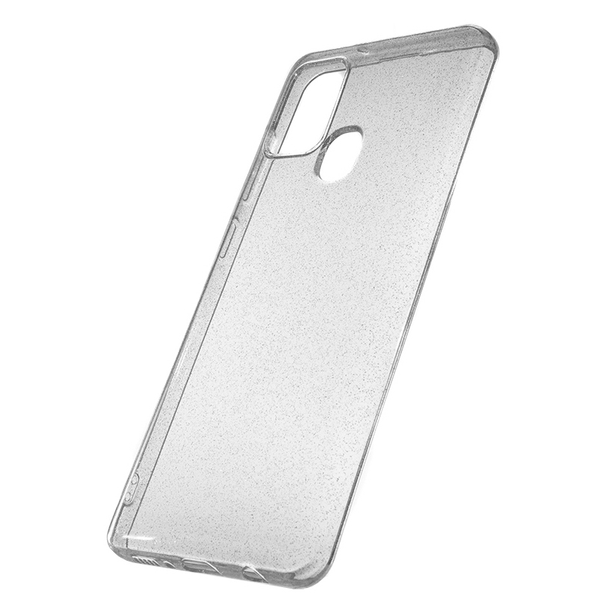 Чехол CoWay с блестками для Samsung Galaxy A21s Прозрачный 68263