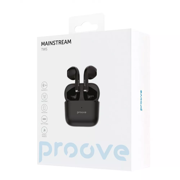 Наушники беспроводные Proove Mainstream TWS Black 81657