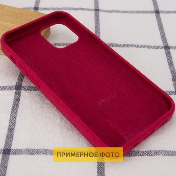 Чехол Silicone Case для Iphone 16 Plus Красный / Rose Red