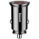 Автомобільний зарядний пристрій Baseus Circular Plastic A+A PPS 2USB / 30W Black 57718 1
