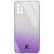 Чохол TPU+Glass Swarovski Full для Samsung Galaxy M31s Фіолетовий 48476
