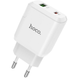Мережевий зарядний пристрій Hoco N5 1USB + 1Type-C QC3.0+PD White 66860