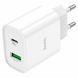 Зарядний пристрій HOCO C80A PLUS PD20W+QC3.0 White 83697 2
