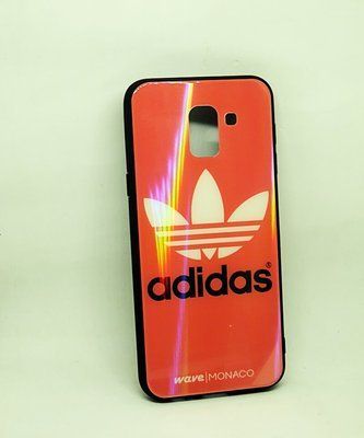 Чехол TPU+Glass Monaco для Samsung Galaxy A6 Plus 2018 A605 Adidas 45353