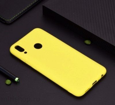 Чехол Matte для Xiaomi Redmi 7 Желтый 33808