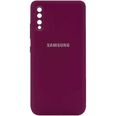 Чехол Silicone Cover MyColor Camera A для Samsung Galaxy A50 A505F / A50s / A30s Бордовый / Marsala 60918