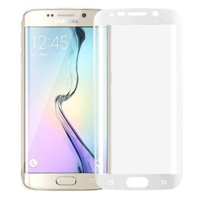 Защитное стекло Full Cover для Samsung Galaxy S6 Edge G925 White 43287