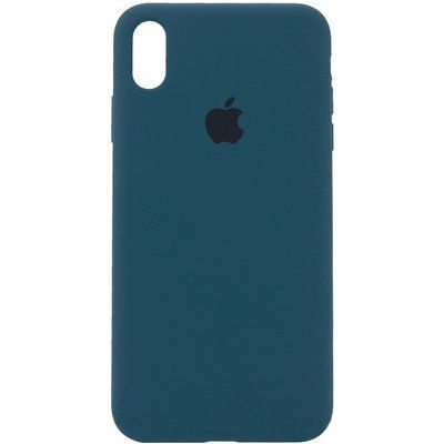 Чехол Silicone Case 360 для Iphone X / XS Синий / Cosmos Blue 53229