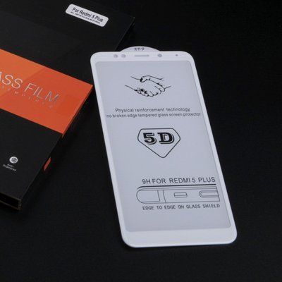 Захисне скло Premium Full для Xiaomi Redmi 5 Plus White 30907