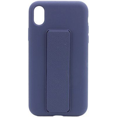 Чехол Silicone Hand Holder для Iphone X / XS Темно-синий / Midnight blue 57104