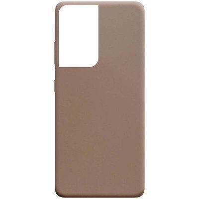 Чехол Matte для Samsung Galaxy S21 Ultra Коричневый 53907