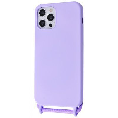 Чехол со шнурком WAVE Lanyard Case для Iphone 12 / 12 Pro Light purple 56267