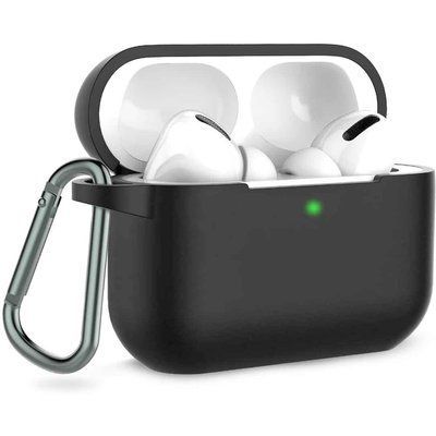 Чохол Silicone Case з карабіном для Apple Airpods Pro Сірий / Dark Grey 39564
