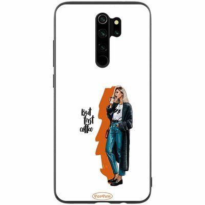 Чохол ForFun для Xiaomi Redmi Note 8 Pro But first coffee / Білий 38808