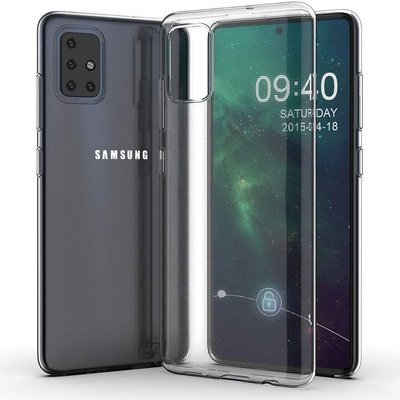 Чехол Stez Premium для Samsung Galaxy A71 Прозрачный 39184