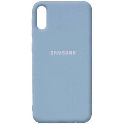 Чехол Silicone Cover для Samsung Galaxy A02 Голубой / Lilac Blue 54679