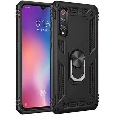 Протиударний чохол Serg Magnet Ring для Xiaomi Mi A3 / CC9e Чорний 36864