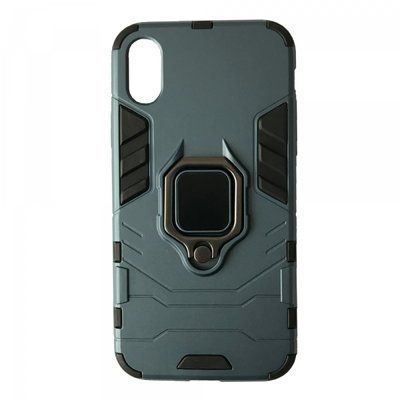 Противоударный чехол Transforme Ring для Iphone X / XS Dark grey 50446