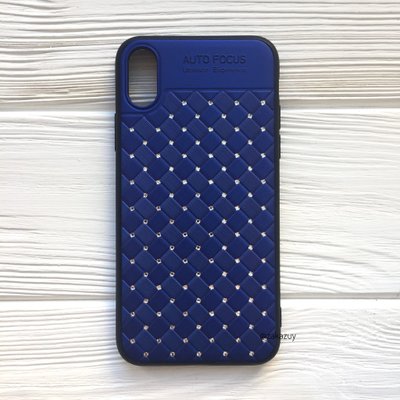 Чехол со стразами Diamond для Iphone X / XS Blue 32949