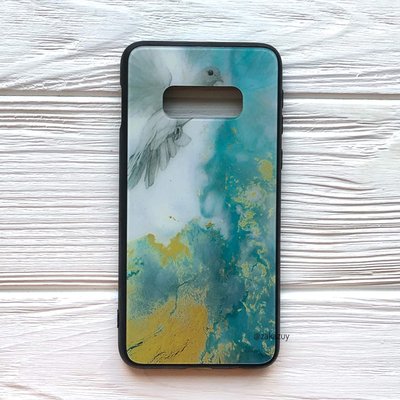 Чохол TPU+Glass Luxury Marble для Samsung G970 Galaxy S10e Голуб 34076