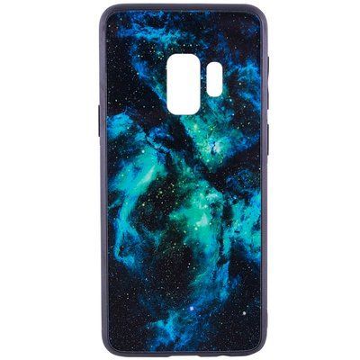 Чохол TPU+Glass Космос для Samsung Galaxy S9 Green 30416