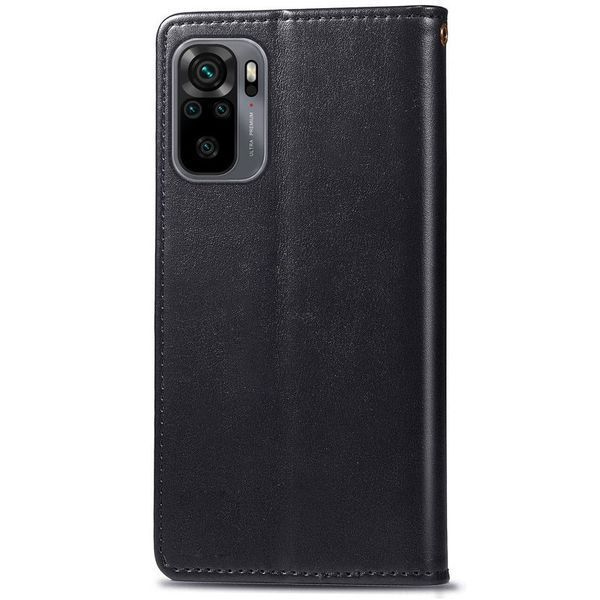 Чехол-книжка ETMA Gelan для Xiaomi Redmi Note 10 / Note 10s / Poco M5s Черный 54527
