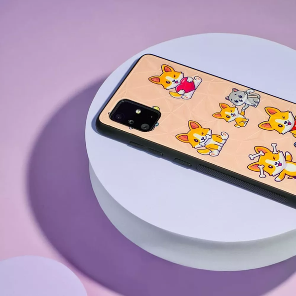 Чохол Wave Majesty для Samsung Galaxy A71 Funny corgi / pink sand 61412