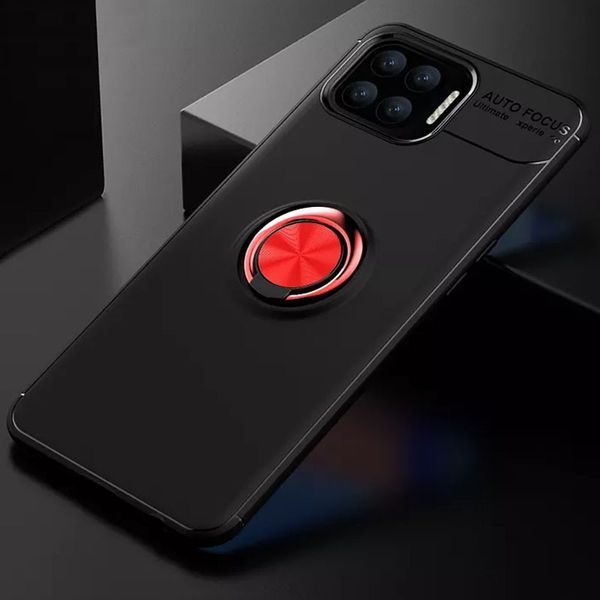 Чехол Din Color Magnet Ring для Oppo A73 Черный / Красный 52970