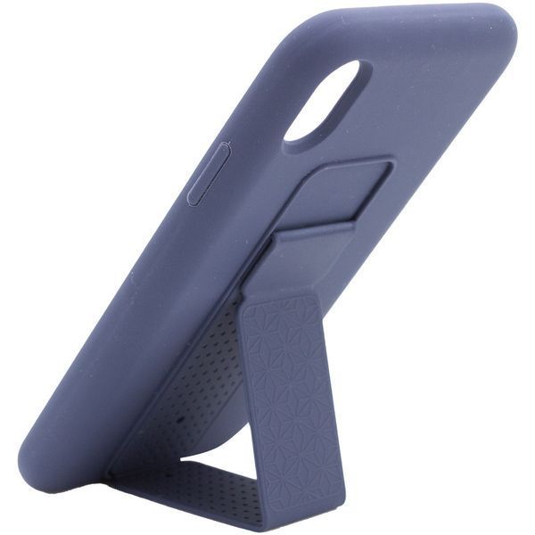Чехол Silicone Hand Holder для Iphone X / XS Темно-синий / Midnight blue 57104
