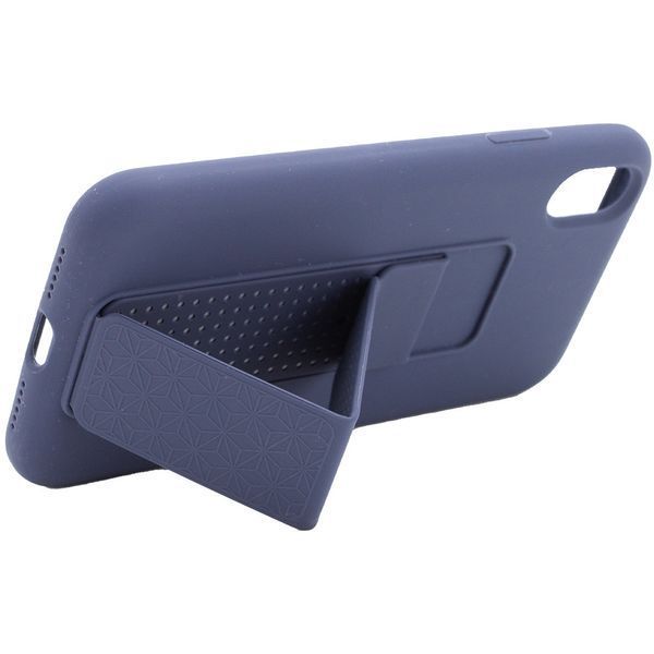Чехол Silicone Hand Holder для Iphone X / XS Темно-синий / Midnight blue 57104