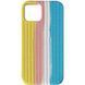 Чохол Silicone Full Braided для Apple iPhone 11 Жовтий / Блакитний 59055