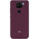 Чохол Silicone Cover A для Xiaomi Redmi Note 9 / Redmi 10X Бордовий / Maroon 43237 1