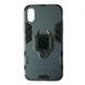 Противоударный чехол Transforme Ring для Iphone X / XS Dark grey 50446