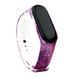 Ремешок с рисунком для Xiaomi Mi Band 3/4 Млечный путь / Сиреневый 43695